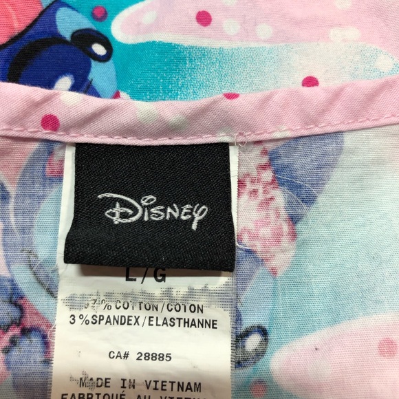 Disney Stitch Scrub top, Large, 2 front pockets - Picture 10 of 12